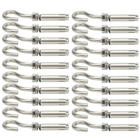 Practical Corrosion-Resistant Expansion Bolts for Power Facilities for Communication Equipment Rust-Proof 20Pcs 8Mm Expansion Bolts 